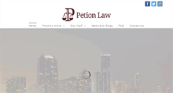 Desktop Screenshot of petionlaw.com
