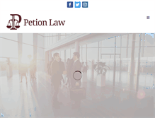 Tablet Screenshot of petionlaw.com